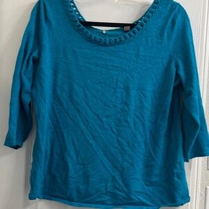 Dress Barn Teal Long Sleeve Sweater